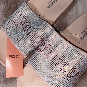 Juicy Couture pink slides